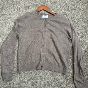 Brown Old Navy "so soft" Button-Up Cardigan